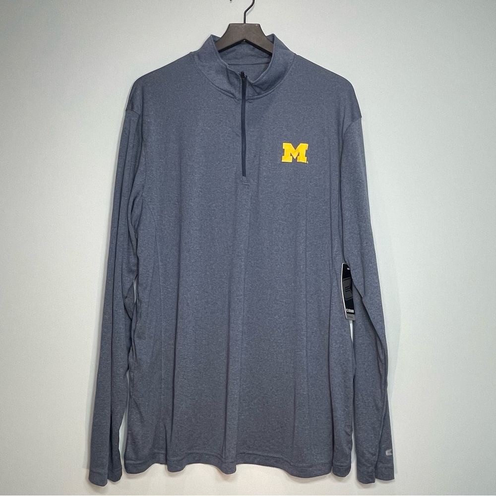 NWT Michigan Wolverines Colosseum Moisture Wick Men's Shirt Size XXL